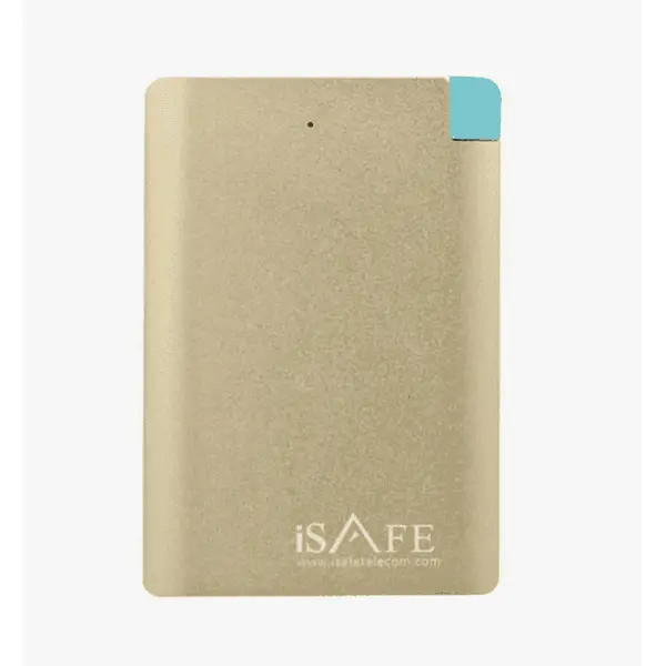 3000MAH iSAFE Card Power Bank 3000MAH Silver