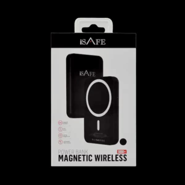 5000MAH iSAFE New Slim Powerbank 5000MAH Black