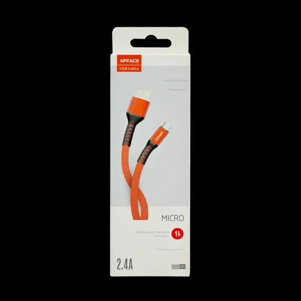 Appacs Micro USB Braided Cable 1M