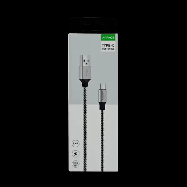 Appacs USB C To USB Cable Black 3 3FT
