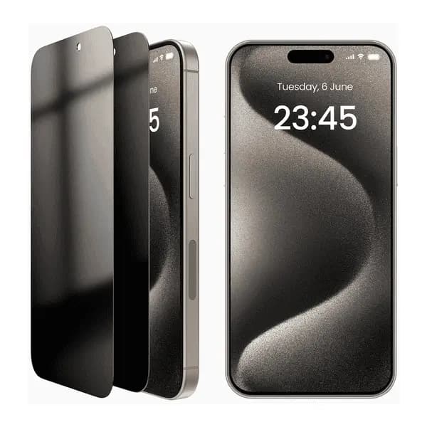 Atb 3D Privacy Nano Glass iPhone 15 Pro Max Black