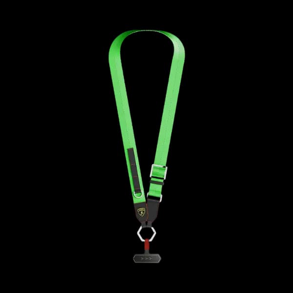 Automoili Lamborghini Green Mobile Lanyard Holder