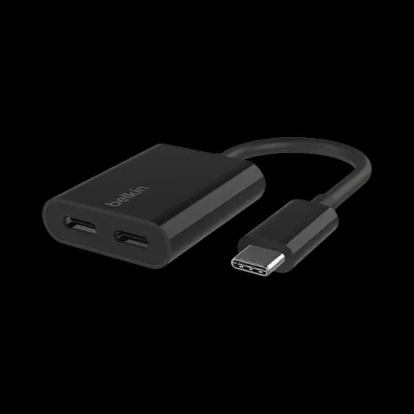 Belkin USB C Audio + Charge Adapter F7U081BTBLACK Tcm