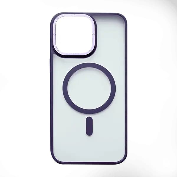 Berlia Metal Armor MagSafe Case For iPhone 14 Pro Max Purple
