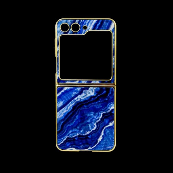Blue Ceramic Print Case