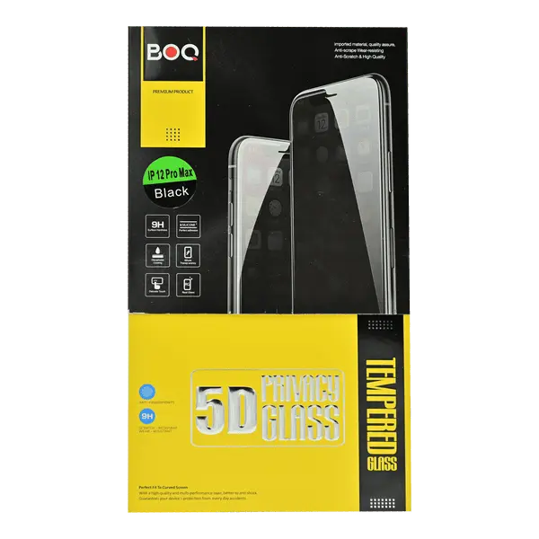 Boq Tempered Glass For iPhone 12 Pro Max Privacy
