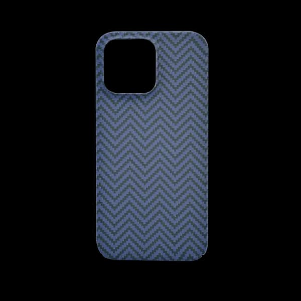 Carbon Fiber Blue Hard Case