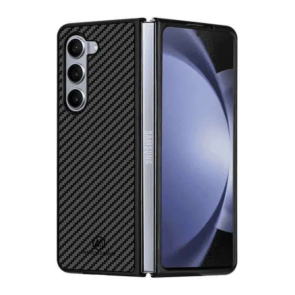 Carbon Hard Case With Glass Galaxy Z FOLD5 Black