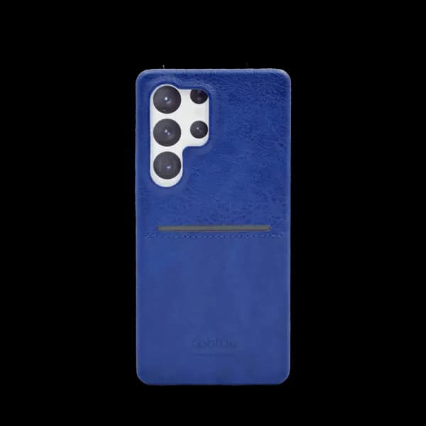 Coblue Retro Case With Card Slot For Samsung Galaxy S25 Ultra Blue