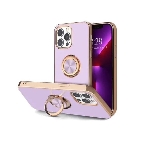 Dezoe Ring Case iPhone 13 Pro Max Purple