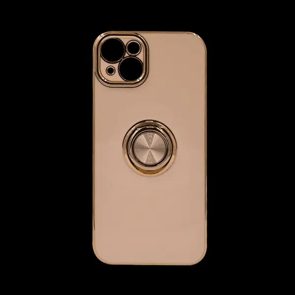 Dezoe Ring Design Case iPhone 15 Plus Pink