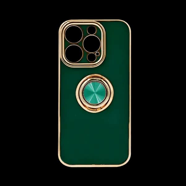 Dezoe Ring Design Case iPhone 15 Pro Green