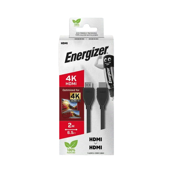 Energizer 4K HDMI To HDMI Cable 2 Meter Black C110HKBK2 M One