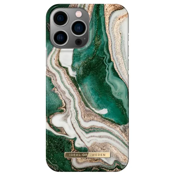 Fashion Case Ideal Of Sweden Case iPhone 14 Plus Golden Jade Marble