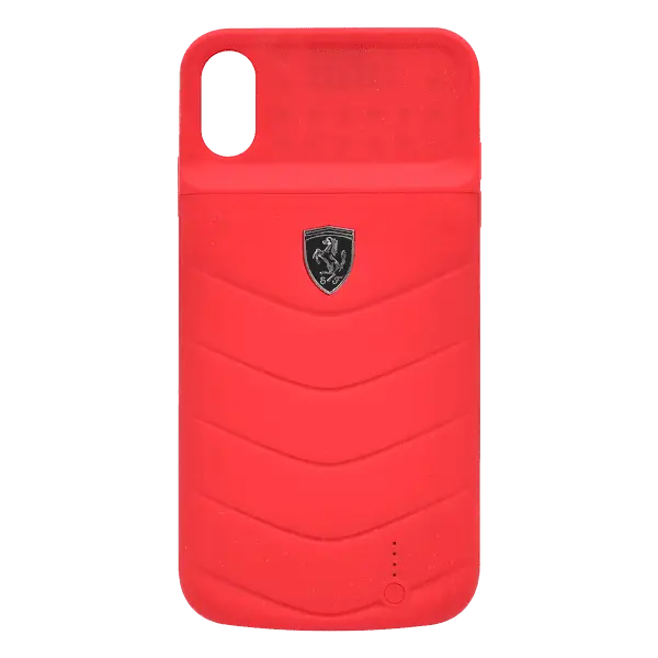 Ferrari Full Cover Power Case iPhone Xs Max 4000MAH FEOQUPCFCI65RE Red