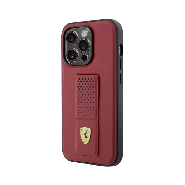 Ferrari Gripstand Case With Perforated Pattern 15 Red