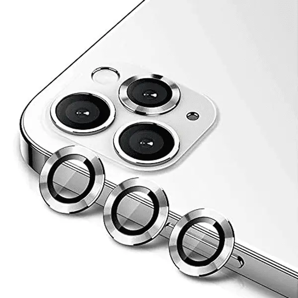 Green Anti Glare Camera Glass Protector For 12 Silver