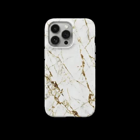 Ideal Of Sweden Printed Case iPhone 16 Pro Max Carrara Gold