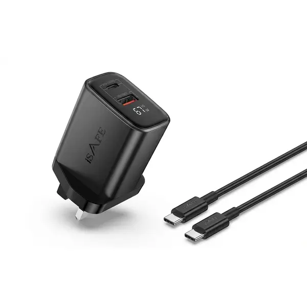 iSAFE 67W Usb+type C Gan Charger With Display