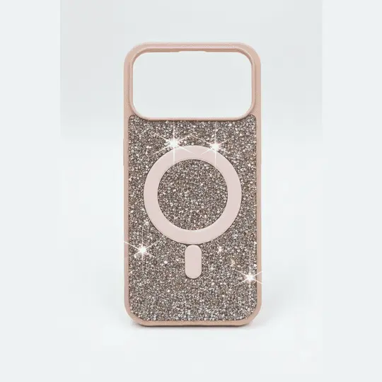 iSAFE Bling MagSafe Hard Cover iPhone 17 Pro Max Rose Gold