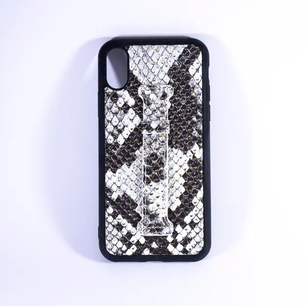 iSAFE Signature Snake Leather Ring Back Case Gold