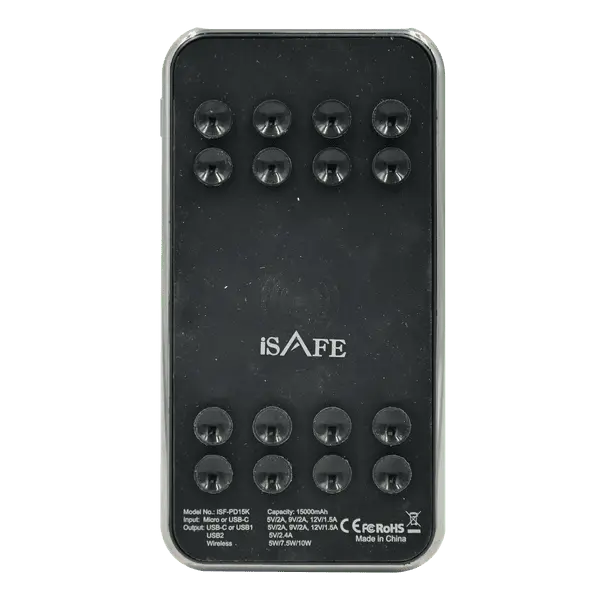 iSAFE Suction Wireless Power Bank 15000MAH