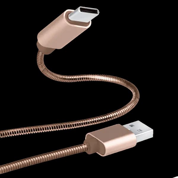 iSAFE USB Cable Type C Rose Gold