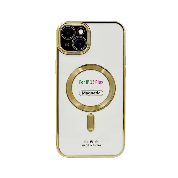 Jcase MagSafe Design Case iPhone 15 Plus Gold