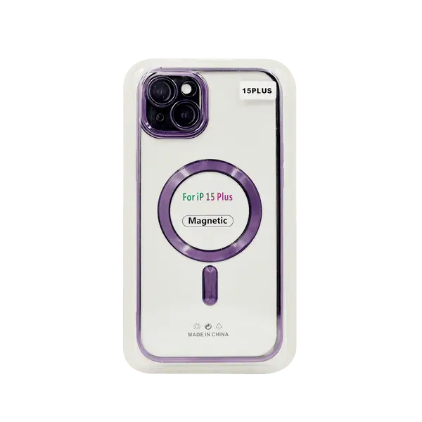 Jcase MagSafe Design Case iPhone 15 Plus Purple