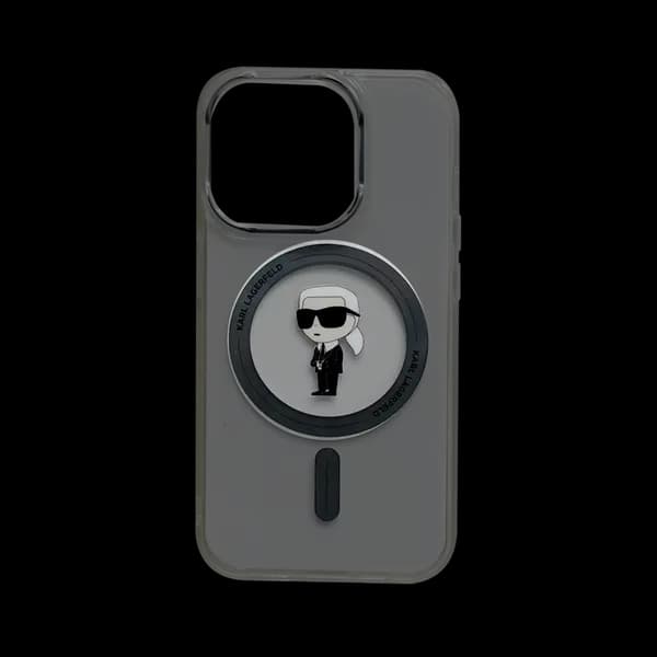 Karl Lagerfeld MagSafe Iml Ikonik Case iPhone 15 Pro Transparent
