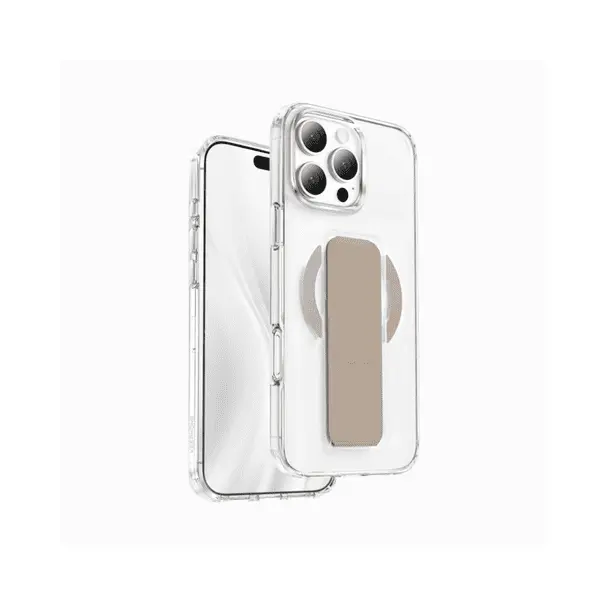 Keephone Magico Protective Ring Stand Case For iPhone 16 Pro Max Natural Titanium