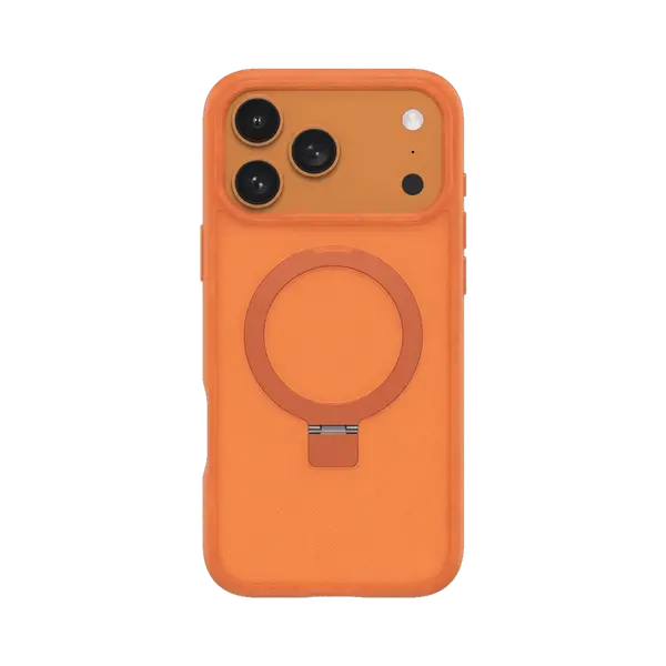 Keephone Magico Protective Ring Stand Case iPhone 17 Pro Cosmic Orange