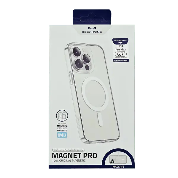 Keephone Magnetic Case iPhone 14 Pro Max Transparent
