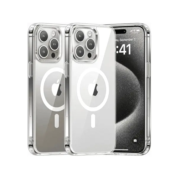 Keephone Magnetic Case iPhone 15 Pro Max Transparent