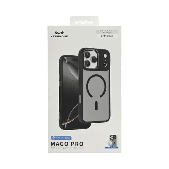 Keephone Mago Pro MagSafe Case iPhone 17 Pro Max Black