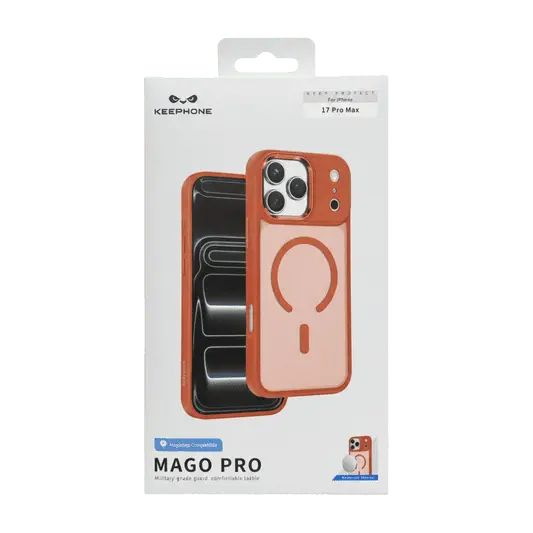 Keephone Mago Pro MagSafe Case iPhone 17 Pro Max Orange