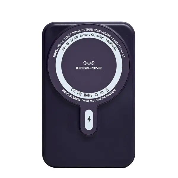 Keephone Pb 15 Magnetic Powerbank 10000MAH With Stand Purple