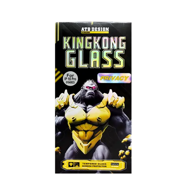 Kingkong Tempered Glass Screen Protector iPhone 15 Pro Privacy