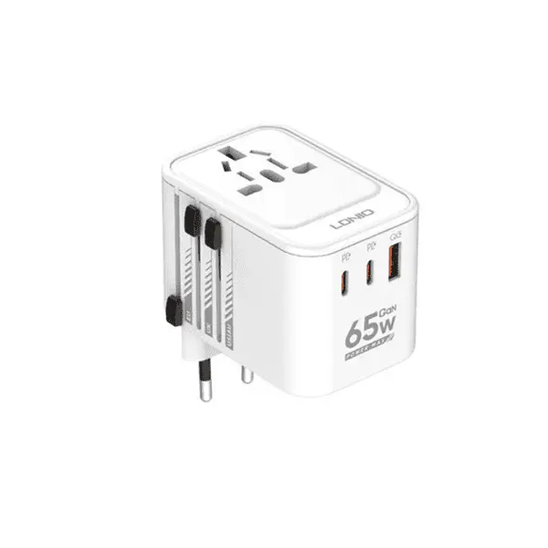 Ldnio 65W Gan Z6 World Travel Adapter White