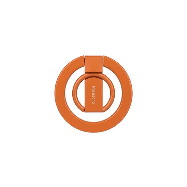 Maestro MagSafe Mobile Ring Holder With Stand Cosmic Orange