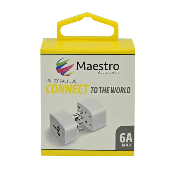 Maestro World Travel Adapter White