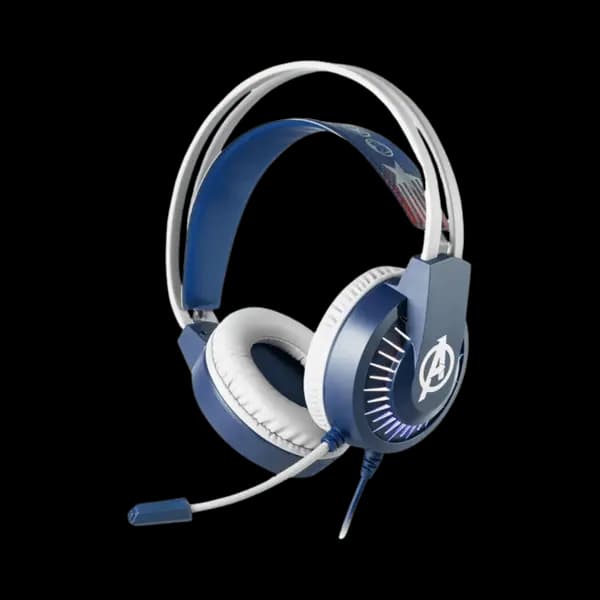 Marvel Mv 2000 Avenger Gaming Headphone With Boom Mic Blue
