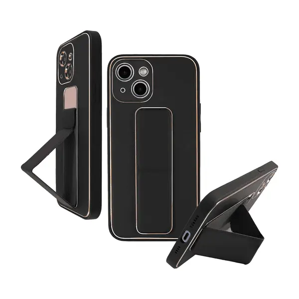 My Choice Leather Grip Cover Samsung Galaxy S24 Ultra Black