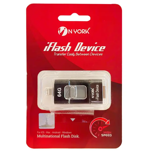 Nyork Iflash Drive 64GB Ash