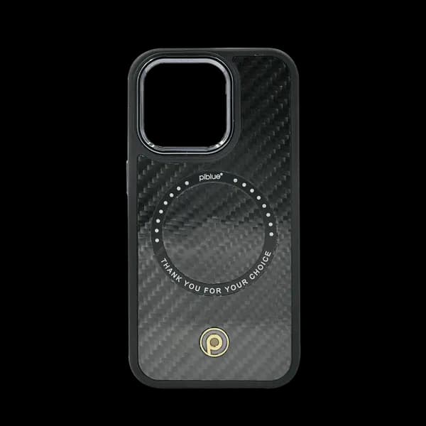 Piblue Carbon Fiber Magnetic Case iPhone 14 Pro Black