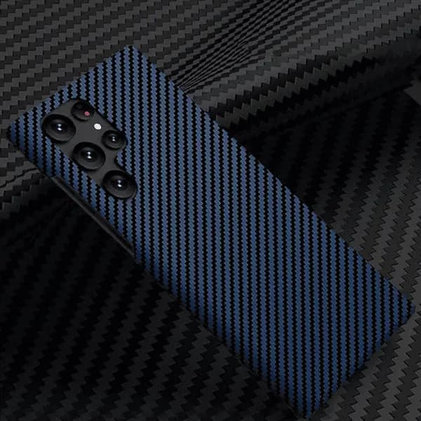 Piblue Twill Kevlar Magnetic Case Galaxy S24 Ultra Blue