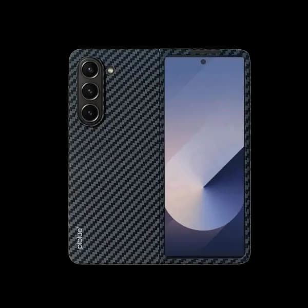 Piblue Twill Kevlar Magnetic Phone Case For Samsung Z FOLD6 Black