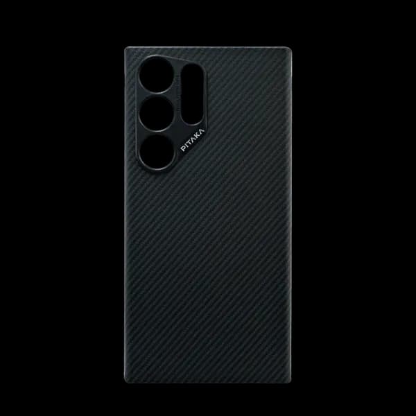 Pitaka Magez Case 4 For Galaxy S24 Ultra Black Grey Twill