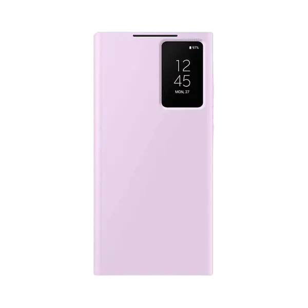 Samsung Smart Clearview Cover Ef ZS908 S22 Ultra Purple