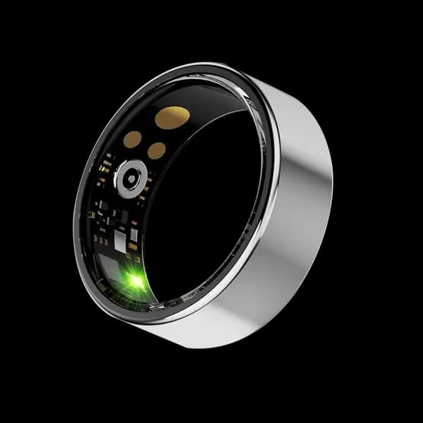 Tch Iring Silver Smart Ring Size 7